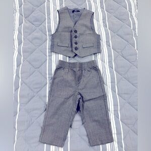 Children's Gray Vest and Pants Set